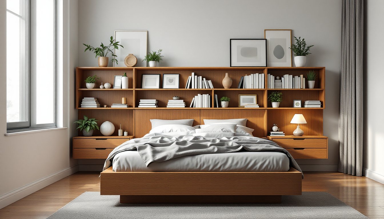 bed bookshelf