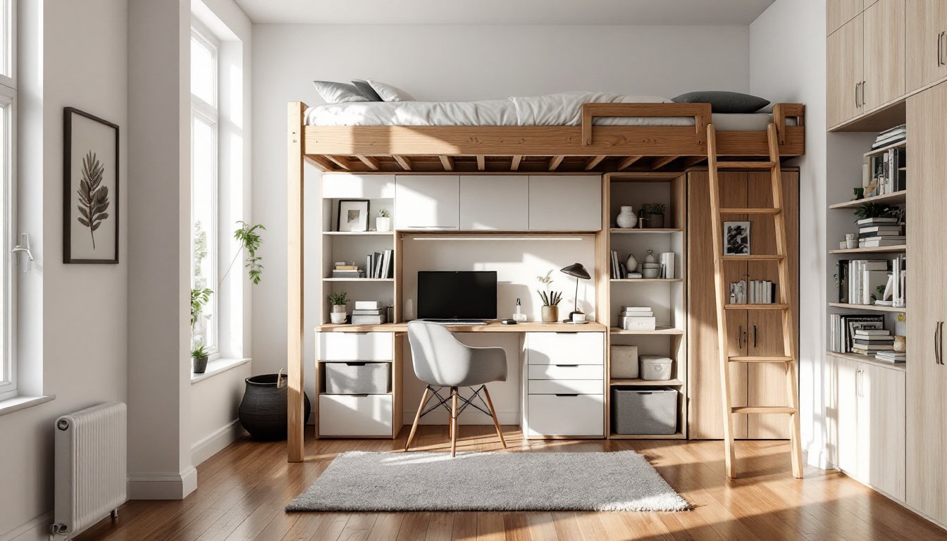 loft bed storage