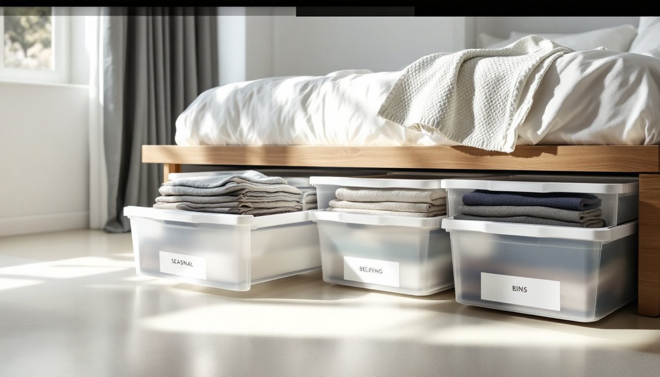 below bed storage