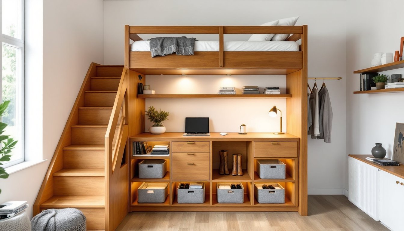 loft bed for storage