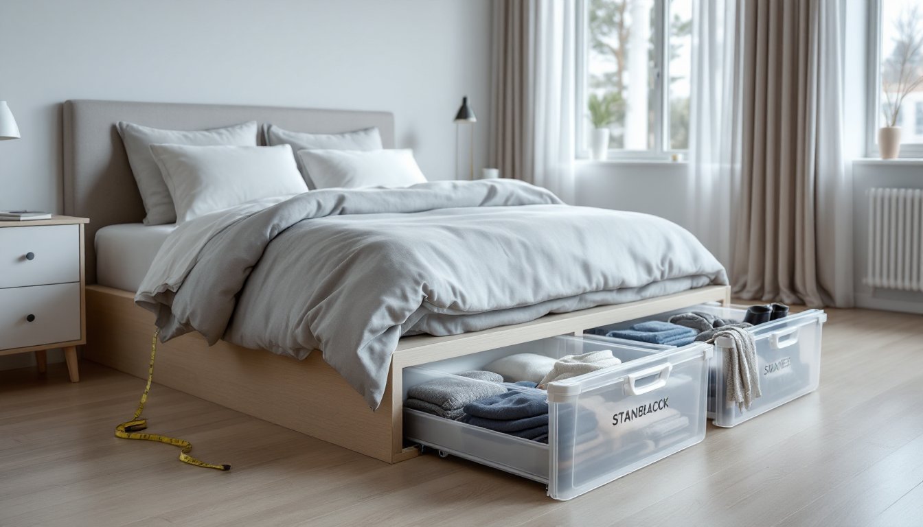 plastic storage bins for under the bed