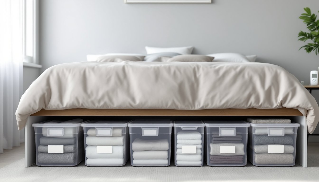 under bed storage bins